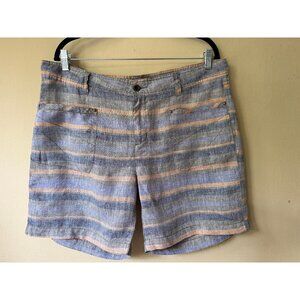 Toad & Co Women's Far Flung Linen Shorts Sz 14 Casual‎ Walking Everyday Summer